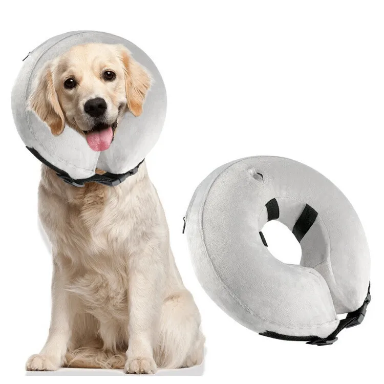 

Inflatable Dog Collar Isabelino Anti-bite Injury Elizabethan Collar For Dogs Cat Recovery Neck Wound Protective Dog Accessories