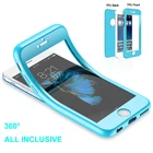 Полностью закрытый защитный передний чехол для телефона iphone X XR XS Max 6 6s 7 8 plus, Мягкий Силиконовый противоударный чехол для iPhone 7 8 plus, 360