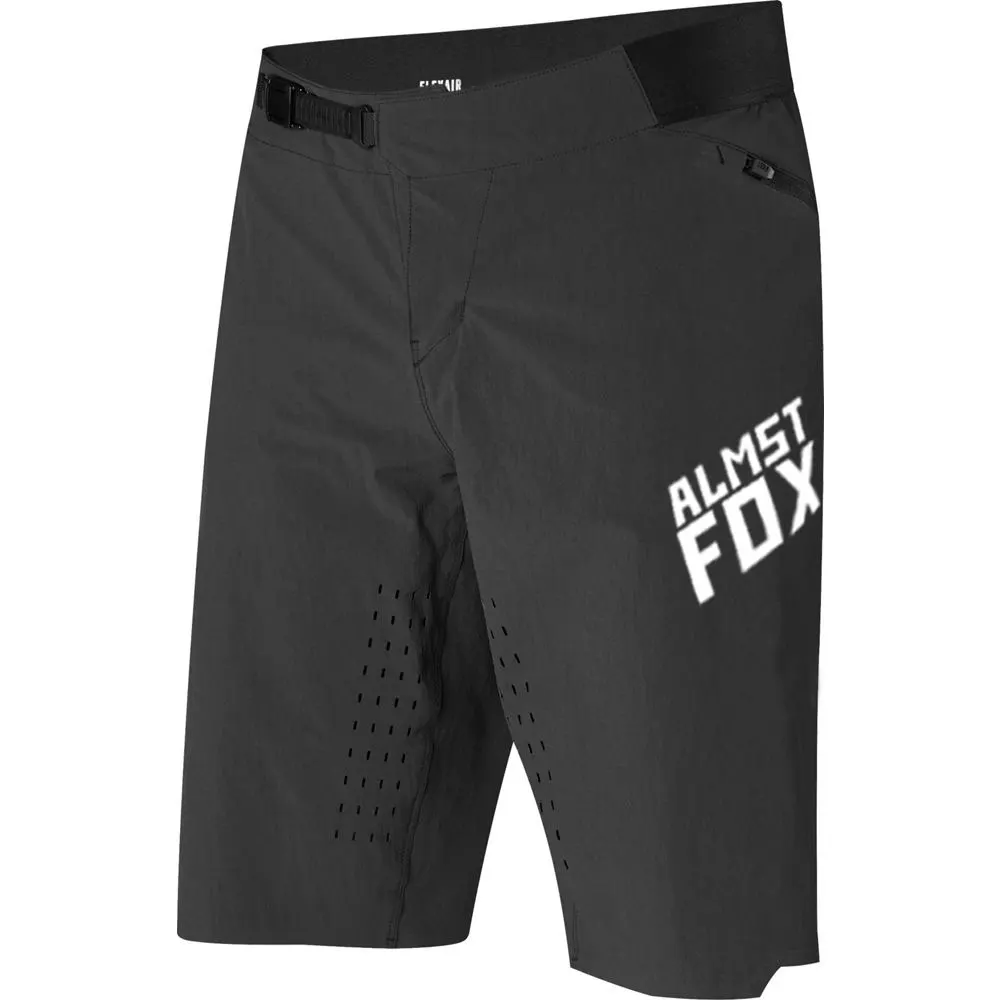 Мужские мотоциклетные шорты с регулируемым ремнем черные спортивные для