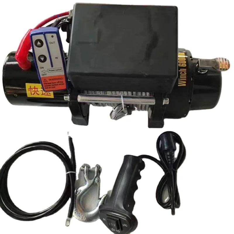 

Truck jeep self-rescue 4x4 6000lbs electric winch