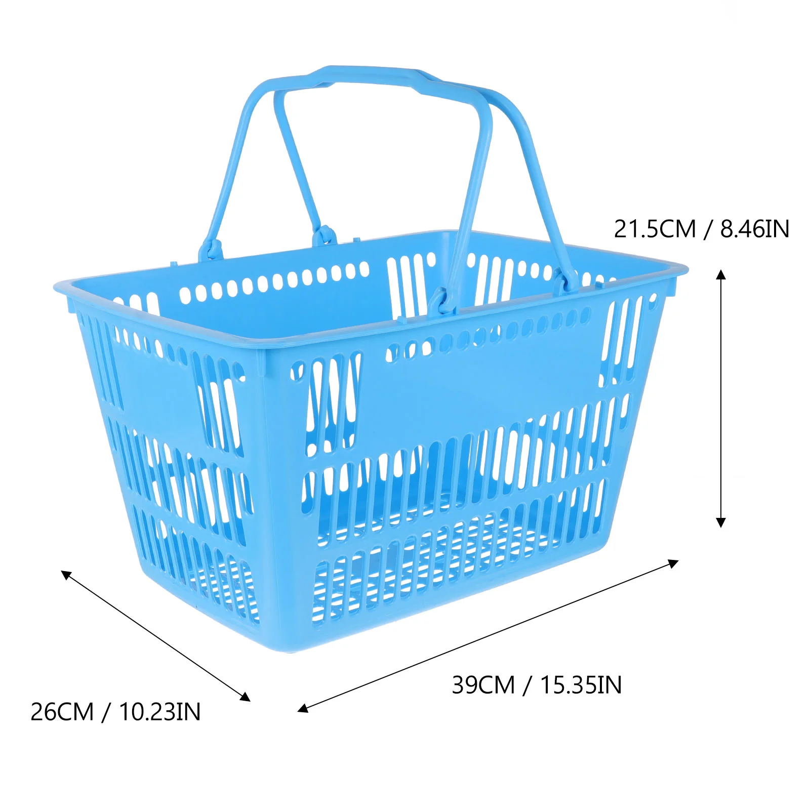 Basket Handles Shopping Cart Baskets Portable Plastic Food Crates Storage Shelf Organizing Grocery Carts Groceries Sundries