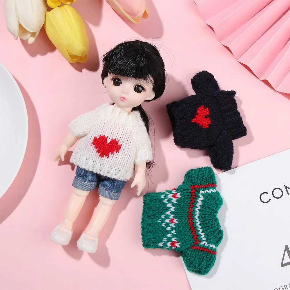 

Свитер Kawaii аксессуары для кукол девочки для 1/11 1/12 Ob11 Одежда для кукол Bjd одежда для малышей Аксессуары для кукол BJD свитер Одежда