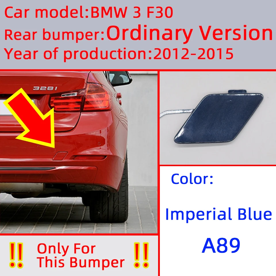 

Задний бампер, буксировочная накладка на крышку для BMW Series 3 F30/F31/LCI/M-Bumper 2012 2013 2014 2015 2016 2017 2018