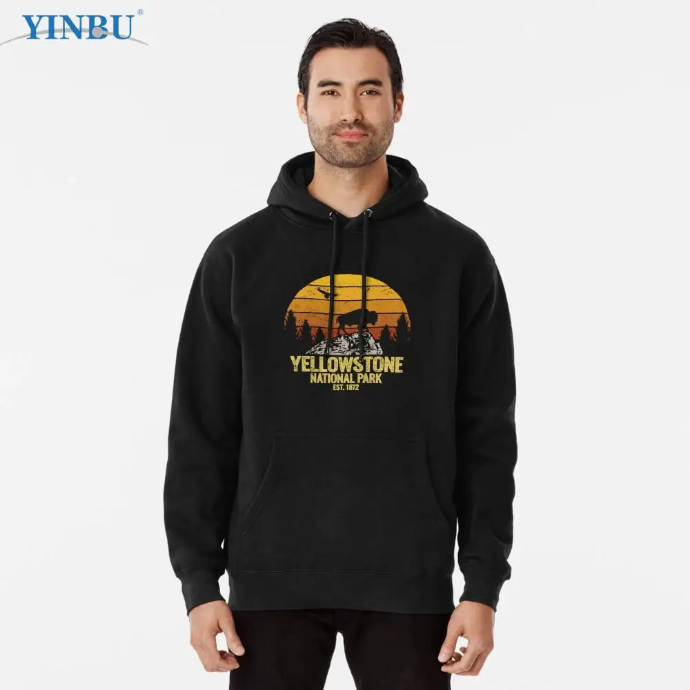 

Yellowstone National Park Wyoming Buffalo Bison Pullover Hoodie new in Sweatshirts fashion Clothes