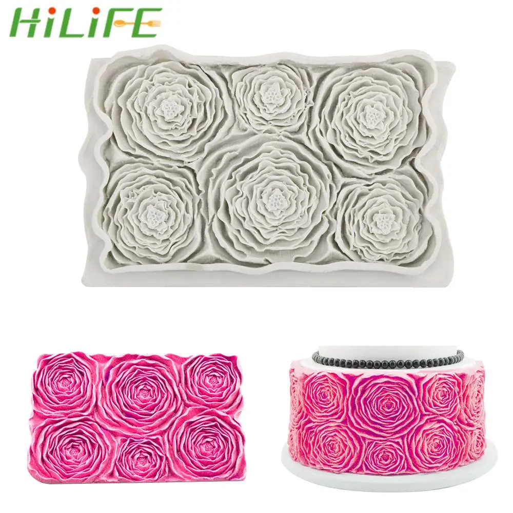 

HILIFE Sugarcrafts Инструменты для выпечки шоколада случайный цвет розетка Силиконовая Форма торт кайма для мастики формы инструменты для украшени...