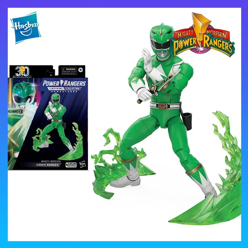 

Hasbro Original Power Rangers Series Lightning Collection Remastered Mighty Morphin Green Ranger 6inch Toys Action FiguresF7392