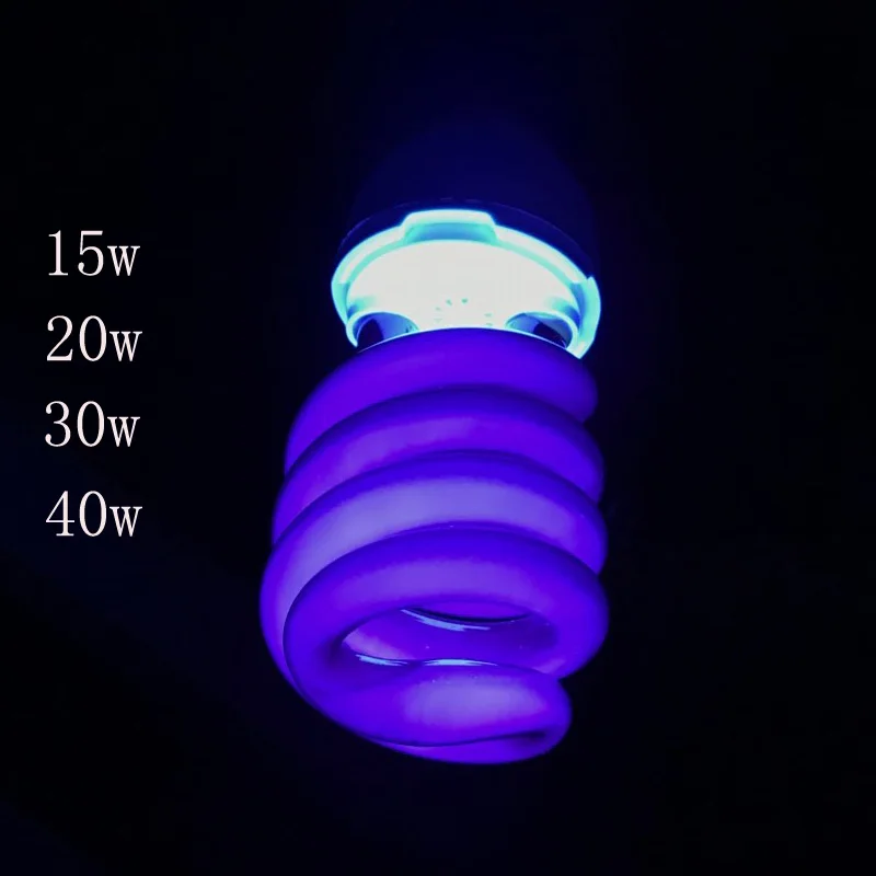 

Ultraviolet UV lamp 15W 20W 30W 40W BLB Black light Blue Bulb Fluorescent Detection lamp E27 220V Violet Lure lamp Decoration