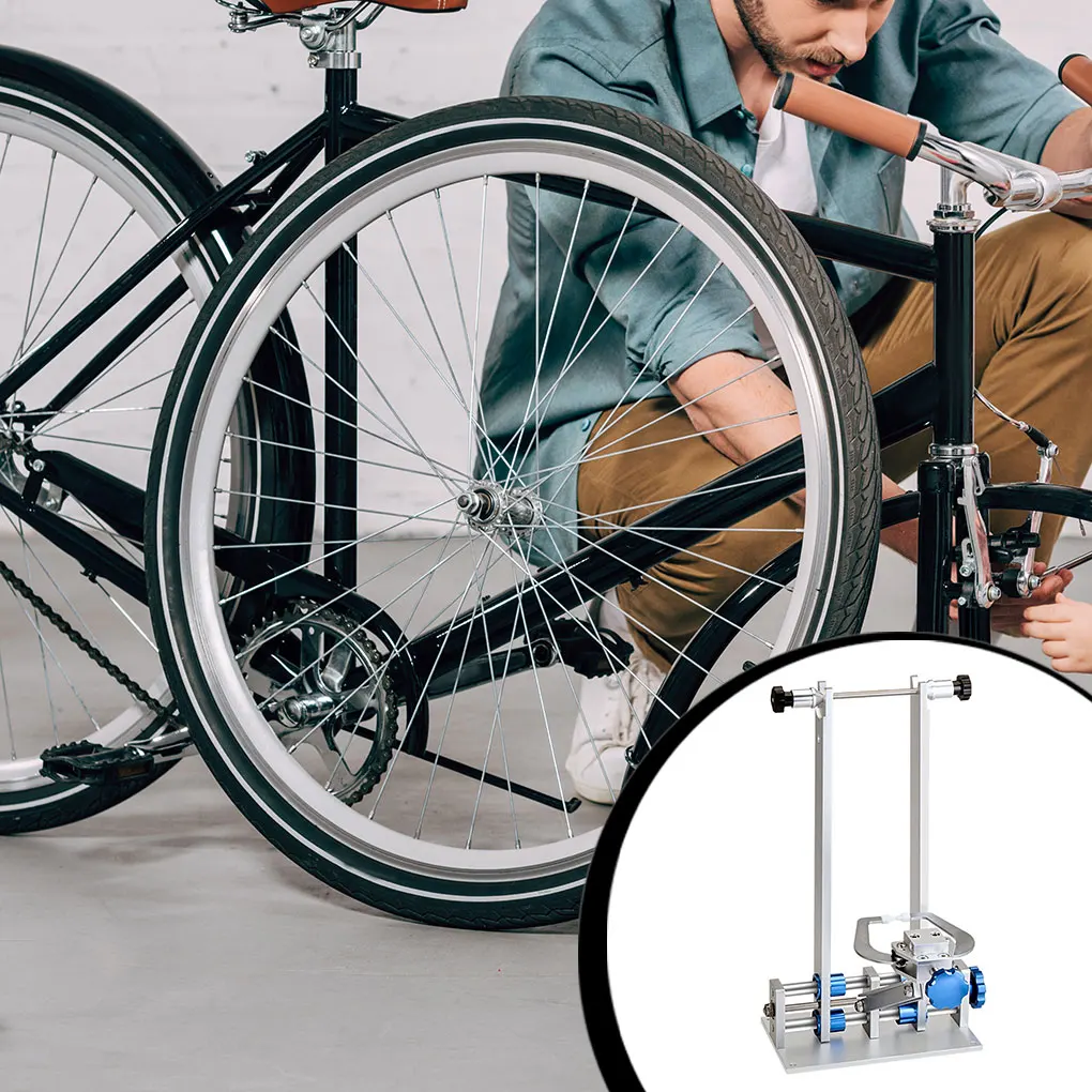 

Bicycles Wheels Truing Stand Aluminum Alloy Bikes Rims Adjustment Repair Tool