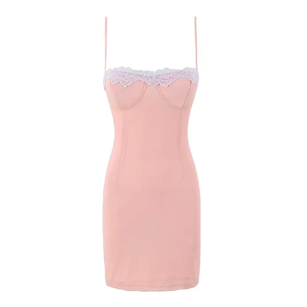 Юбка для подтяжки Женское облегающее мини-платье на бретельках привлекательное