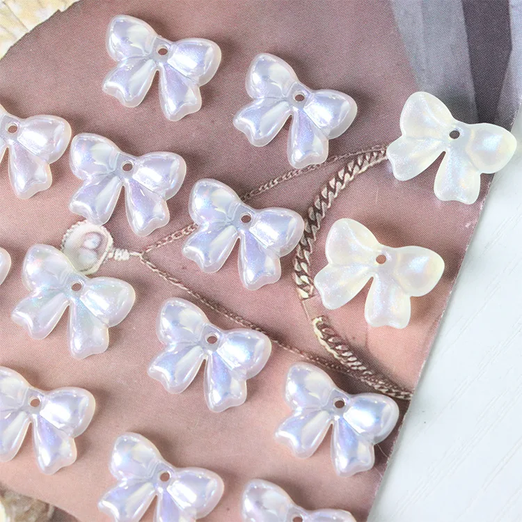 

10pcs Handmade Butterfly Pendant Charms White Acrylic Pendants for Diy Jewelry Makign Findings Handmade Necklace Earrings Making