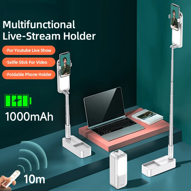 

Светодиодная лампа для видеосъемки, 1000 мАч, 3200-5500K