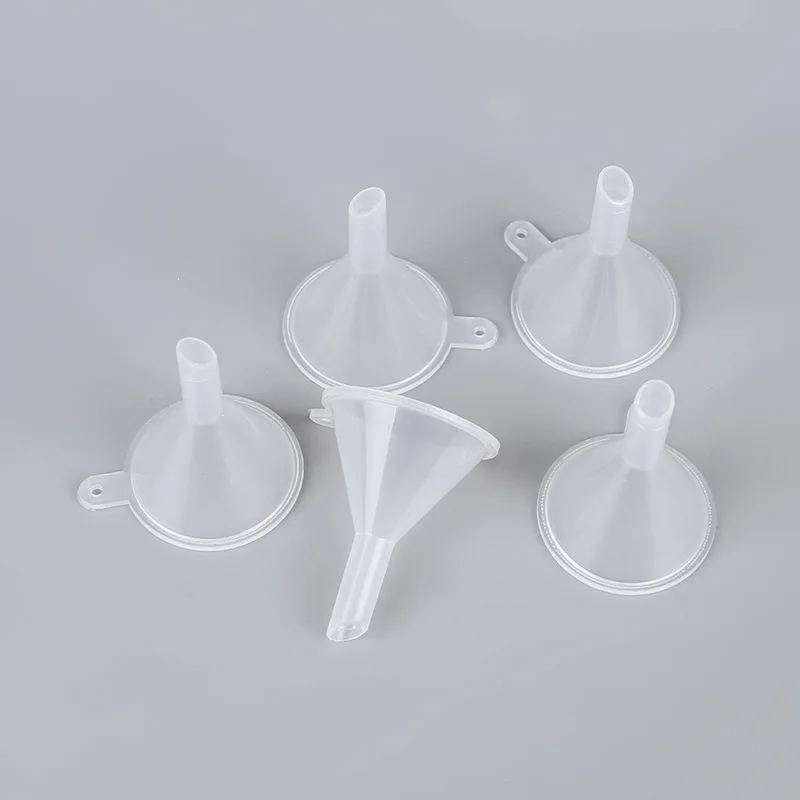 

10Pcs/Pack Plastic Mini Essential Oil Funnel Cream Plastic Funnel Filter Cup Best Selling Plastic Funnel