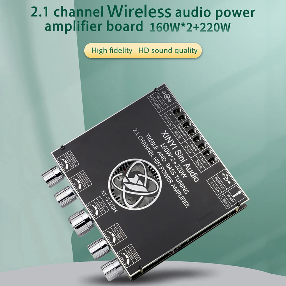 XY-S220H 2x160 Вт + 220 Bluetooth-совместимый 5 1 AUX 2 CH стерео домашний музыкальный модуль аудио