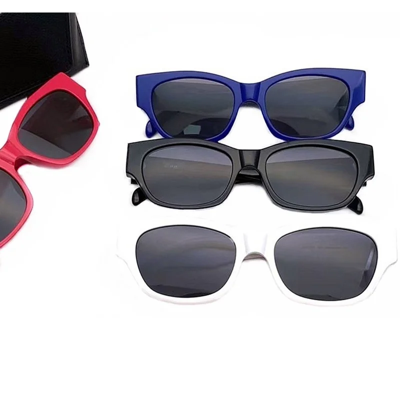 

Fashion Concise Smallrim Plank Sunglasses UV400 Italy Rectangular Fullrim 54-18-145 Dark Color Goggles for Prescription