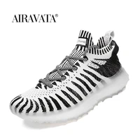 new fashion mens stripe sneakers high quality breathable men reflective running shoes