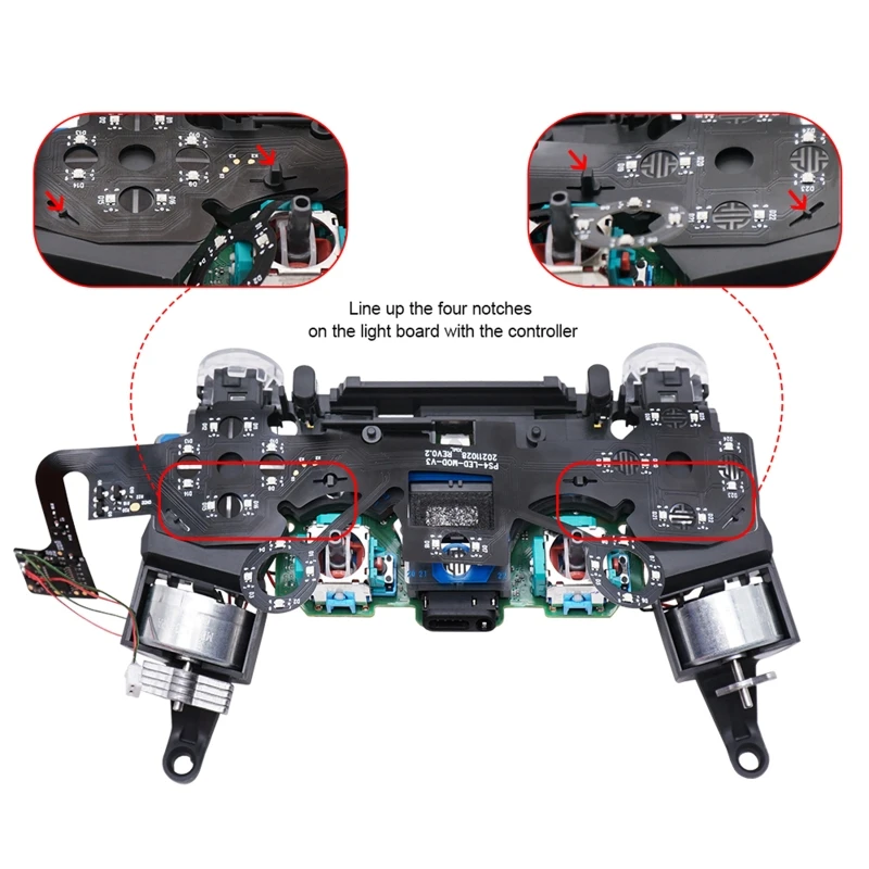 

For Wireless Controller LED Light Board DIY Button Analog Joystick LED Ligh