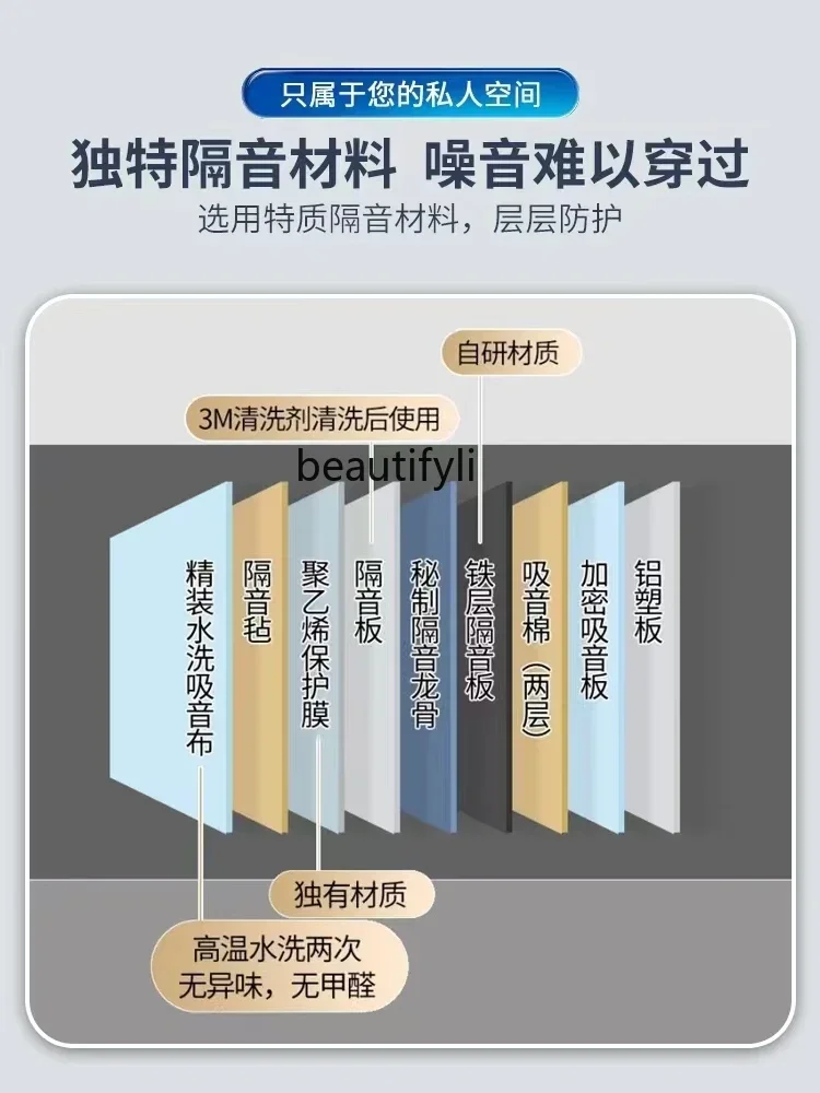 Звукоизоляционная комната домашняя для сна звуковая пианино студия записи