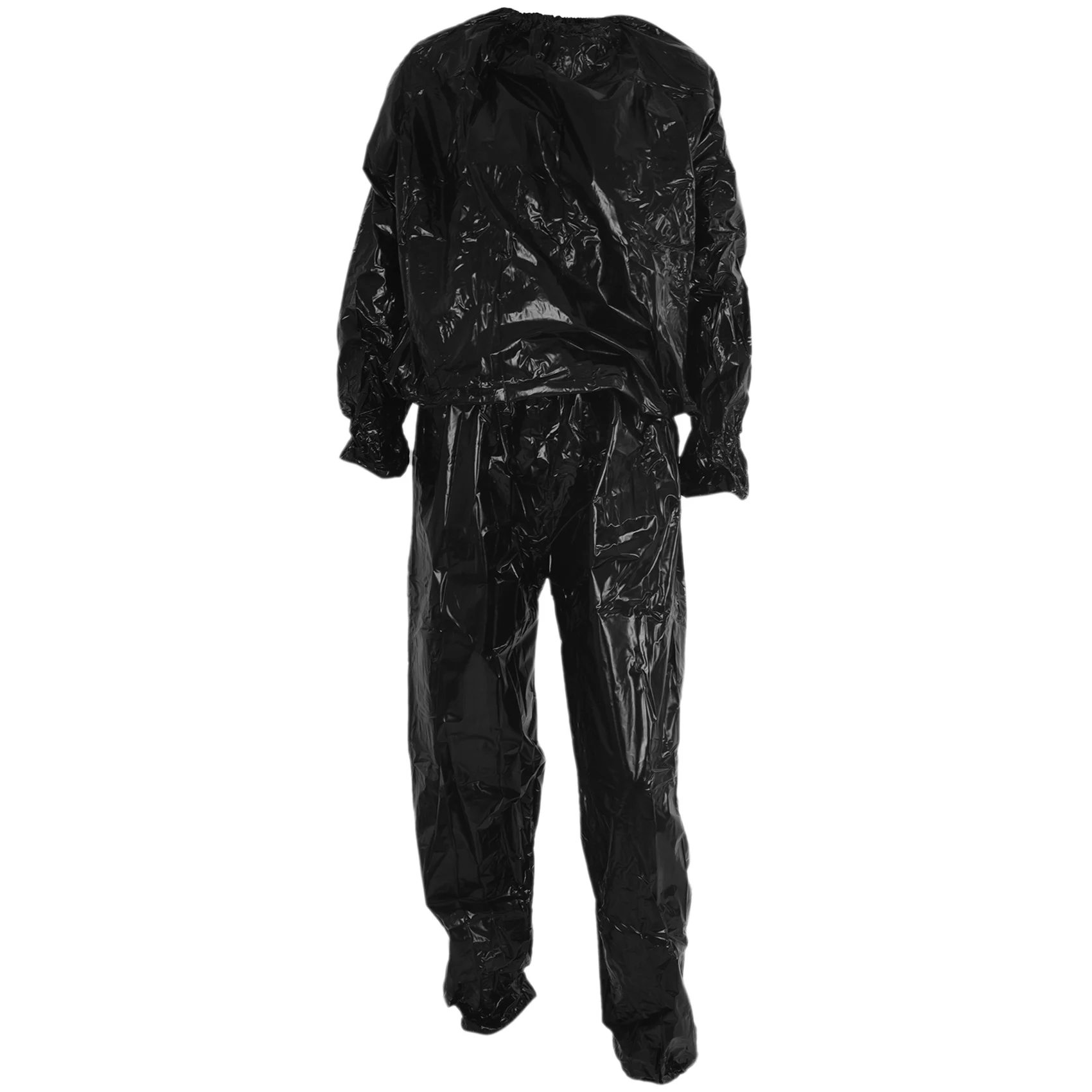

Heavy Duty Fitness Weight Loss Sweat Sauna Suit Exercise Gym Anti-Rip Black XXXL