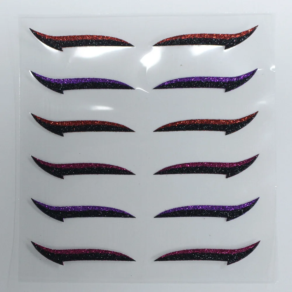 

Стикер для глаз многоразовый Блестящий водостойкий, стикер на тени для глаз, двойная лента для век, блестящий макияж, стикер на тени для глаз...