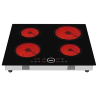 2200w single stove intelligence black crystal ceramic panel electric taolu infrared automatic induction cooker