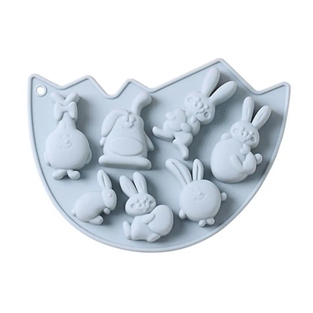 

Форма для выпечки в виде симпатичного кролика, форма из эпоксидной смолы, эластичная, легко снимающаяся форму, силиконовая форма для литья, ...