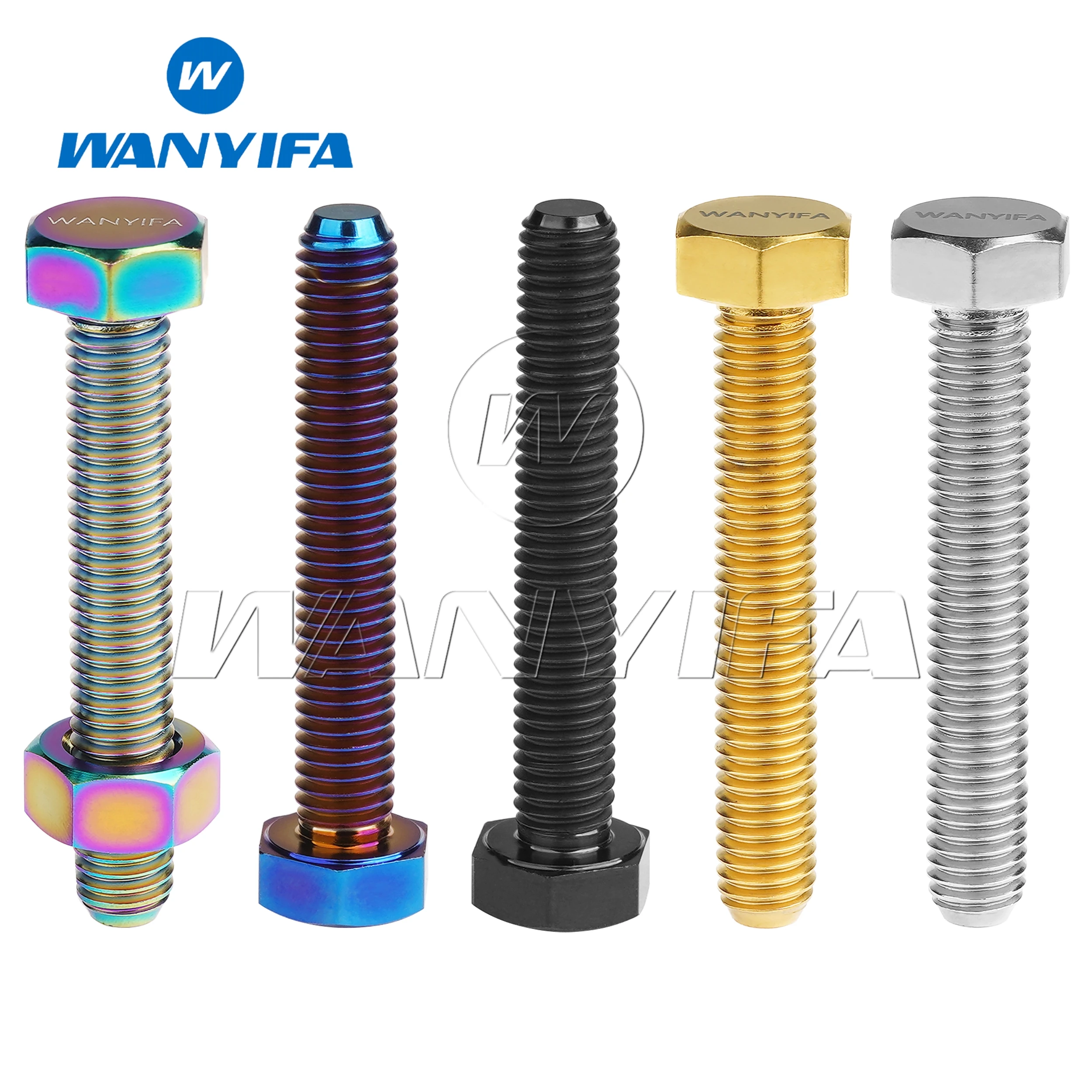 Болт из титанового сплава Wanyifa M8x50 мм винт с шестигранной головкой для регулятора