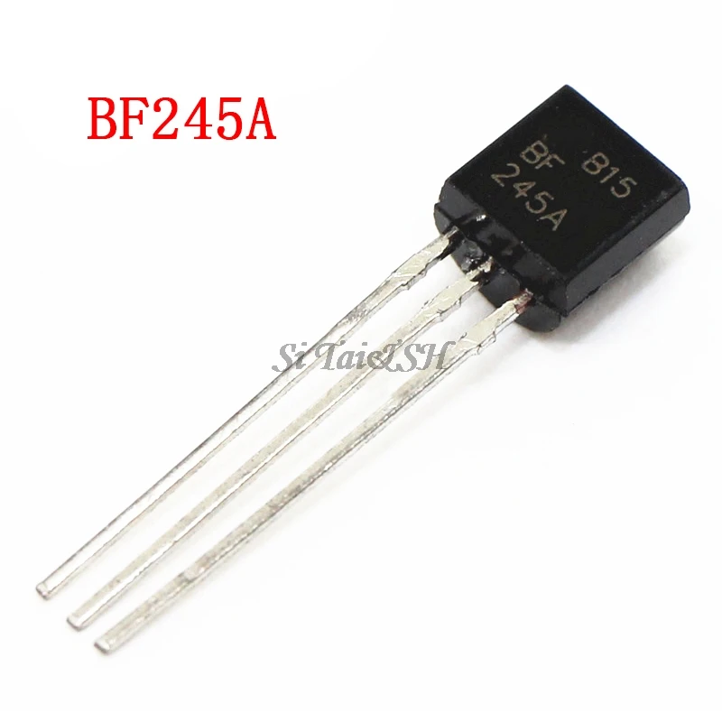 Транзистор с полевым эффектом распределения BF245A TO-92 BF245 RF (рч JFET), 10 шт.