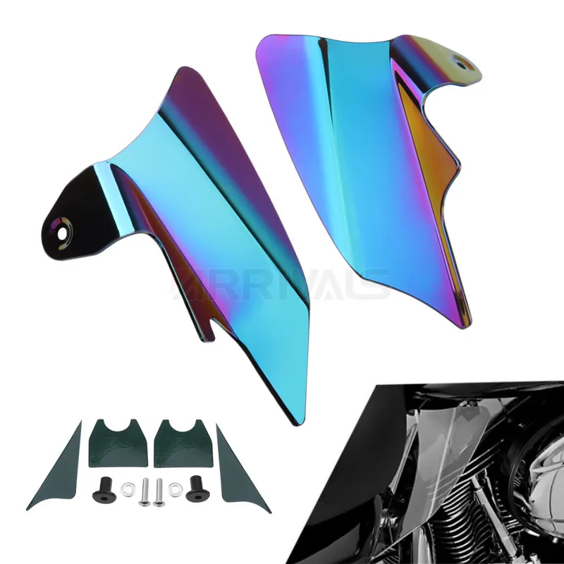 

Motorcycle Colorful Air Heat Deflectors Saddle Shields For Harley Electra Glide Road King Street Glide FLHX 1998-2007