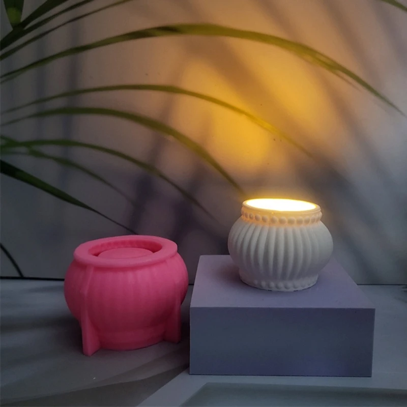 Силиконовая форма для подсвечника гипсовая подставка свечей ювелирных изделий