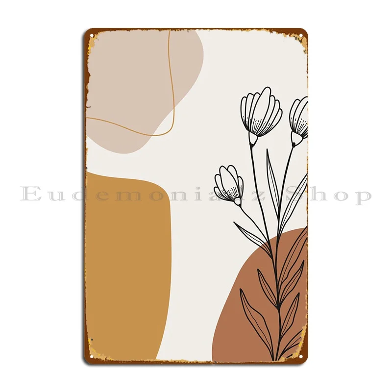 

Современный металлический знак в виде листьев, Забавный винтажный постер, жестяной знак, постер