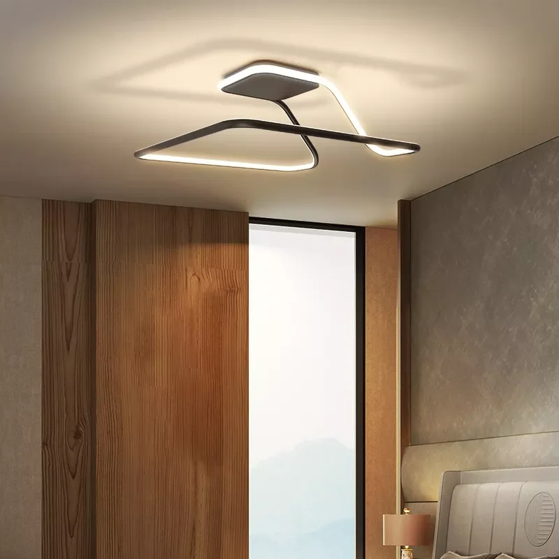 

Bedroom lamp ceiling lamp 2023 master bedroom creative square geometric lamp modern simple led room lamp
