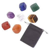 new natural 7 colorsset yoga energy stone chakra stone irregular reiki healing crystals stone polished individual stones