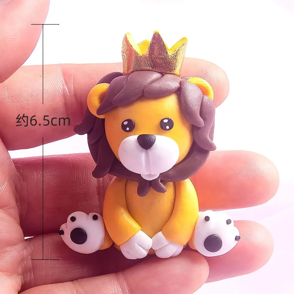 Украшение для торта с изображением леса животных