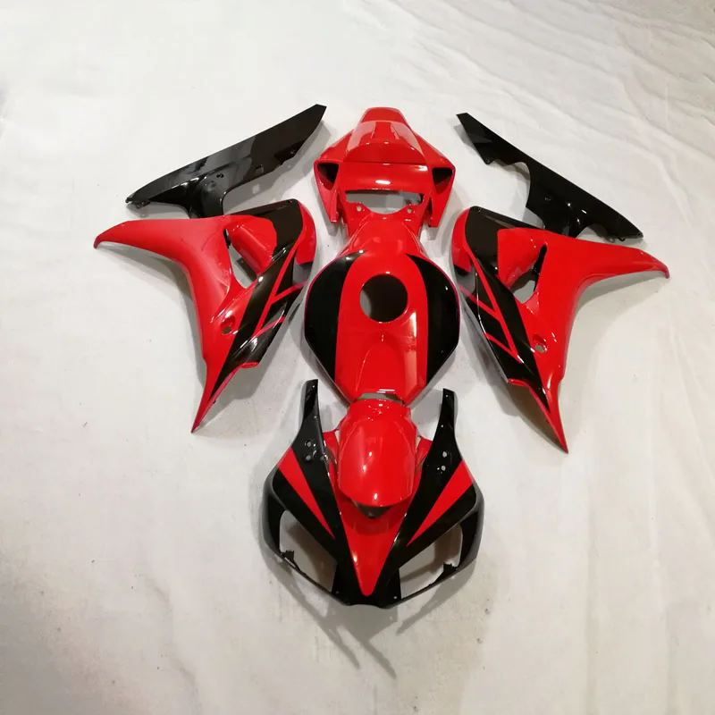 

ABS Injection molding fairing kit for Honda cbr 1000 rr 2006 2007 red black Fairings CBR1000RR 06 07 bodywork rfv07