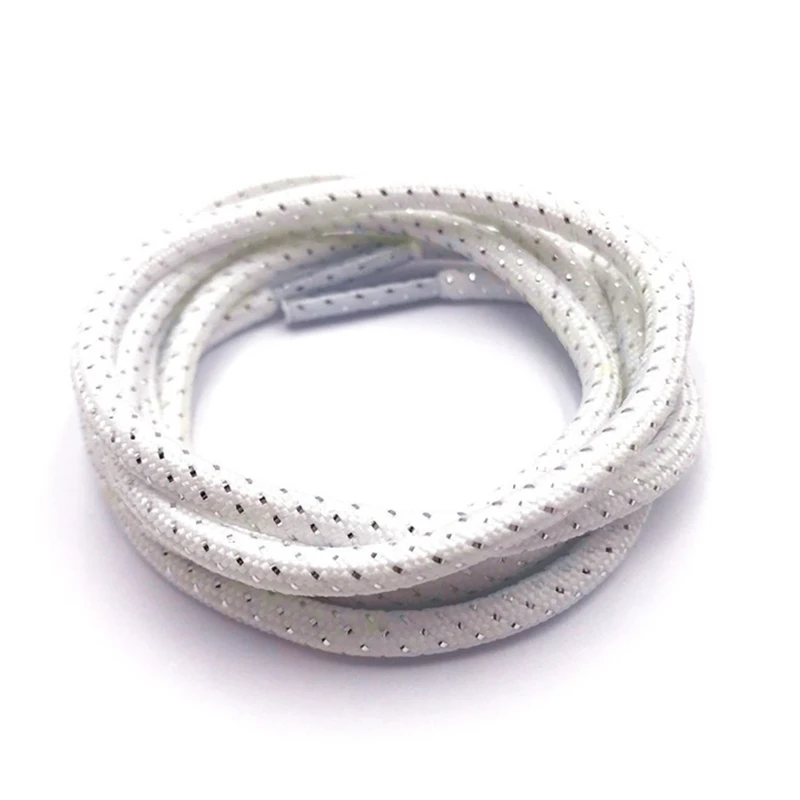 Official Weiou Laces Store 30 Pairs/Lot Golden Silver Black Round Strings Shimmering Metallic Rope Shiny For Fashion Party Dress