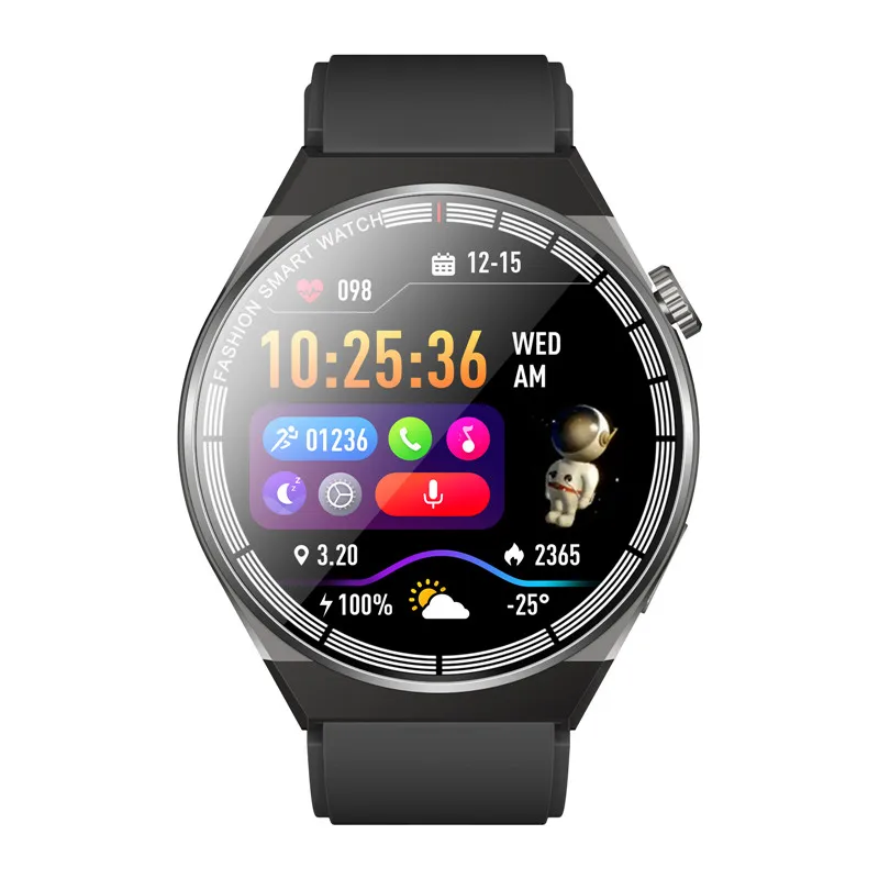 

Смарт-часы GT3 Pro мужские с поддержкой Bluetooth, пульсометром и беспроводной зарядкой