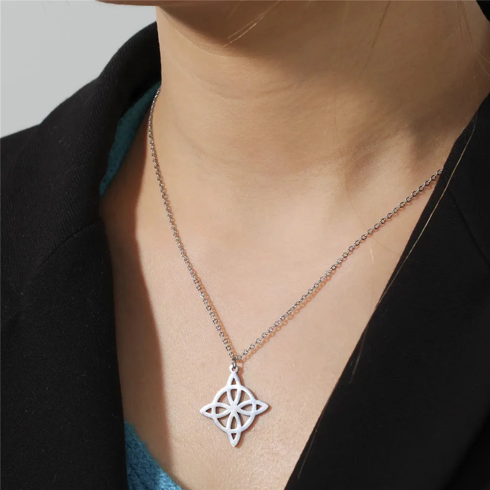 Skyrim колдовство колдунья Селтика ожерелье для женщин из нержавеющей стали