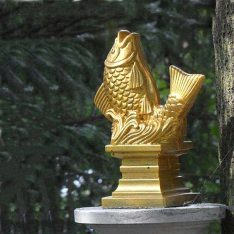 Прочные пластиковые цементные формы для рыб симпатичная скульптура из