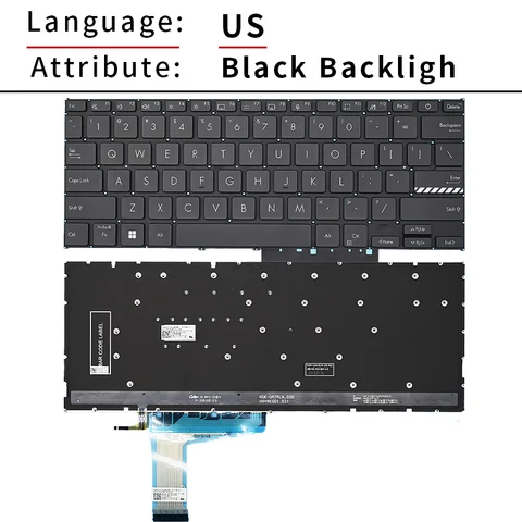 NEW US/RU Russian Backlit Laptop Keyboard For Asus VivoBook F1402 M1403 X1403Z ADOL14Z X1403V X1403VA X1404V X1404Z