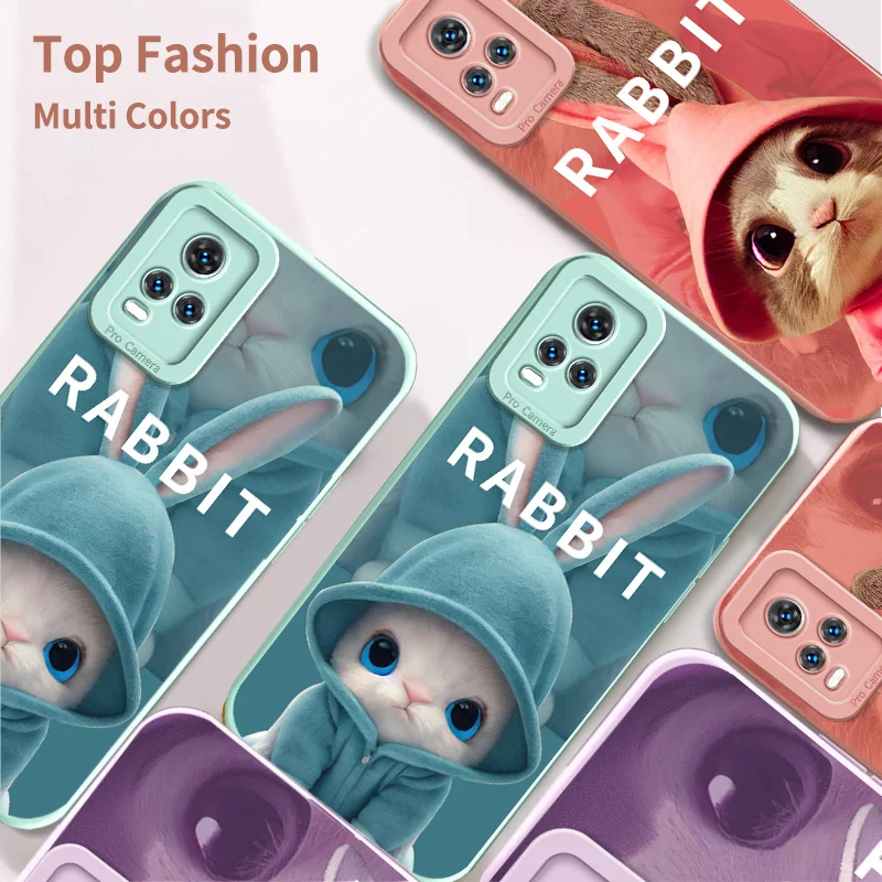 

Creative Angel Eyes Case for vivo V20 SE 2020 2021 V20 Pro V21 V21E V23 S7 S7T S12 Y70 Y73 2021 Cute Eyed Tsundere Jackrabbit