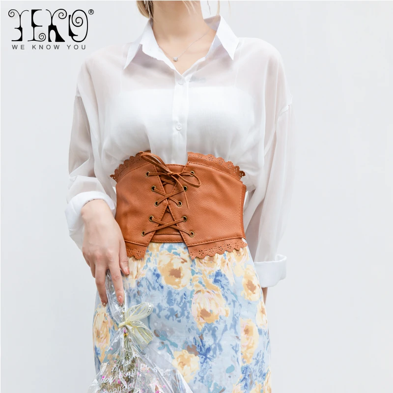 Новый модный декоративный наружный женский ремень YEKO в универсальном стиле ins