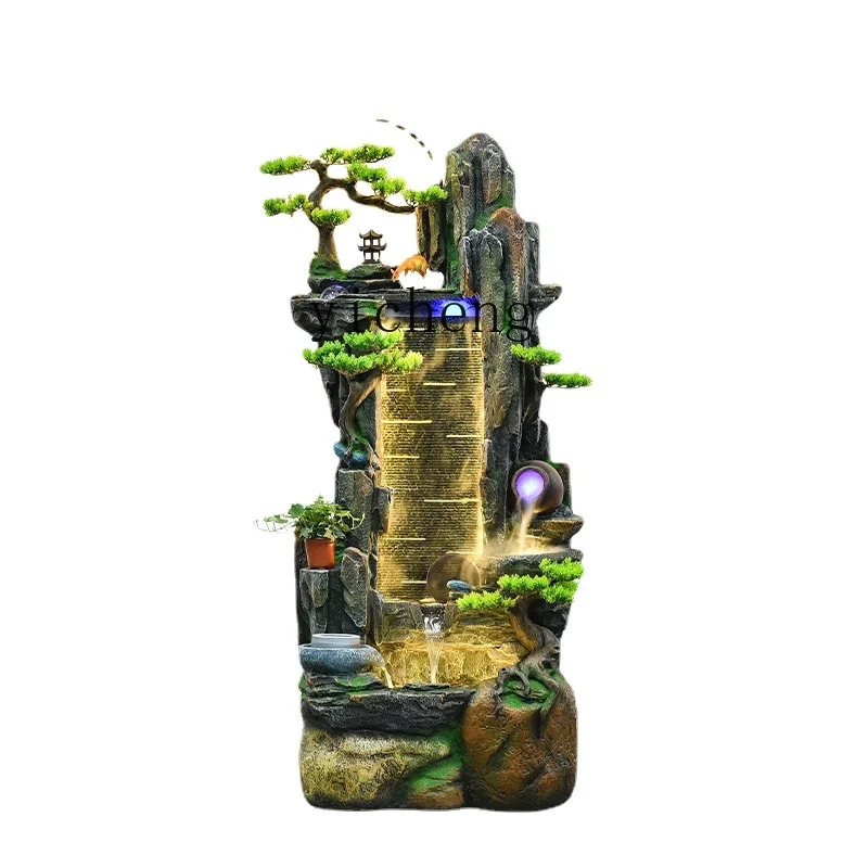 

ZC Rockery Flowing Water Lucky Fountain Decoration Living Room Bedroom Circulating Water Landscape Decorations