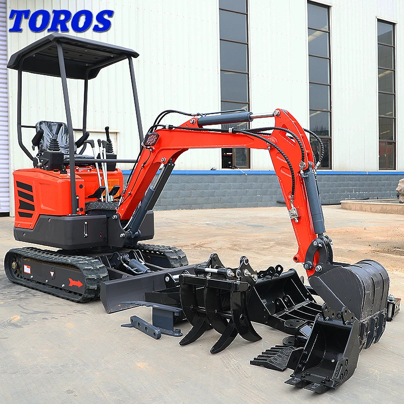 Micro Small Digger Mini Bagger Small  1 ton 2 Ton 1800kg Mini Excavator With Different Colors With CE Certification Best Quality