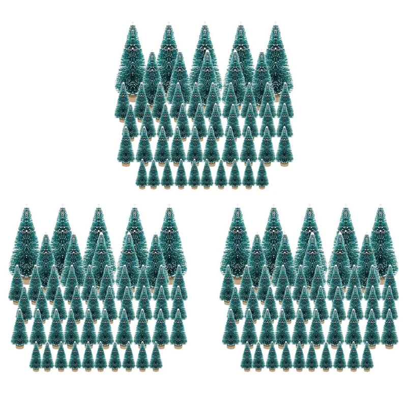 

150PCS Miniature Artificial Christmas Tree Small Snow Frost Trees Pine Trees Christmas DIY Party Decoration Crafts