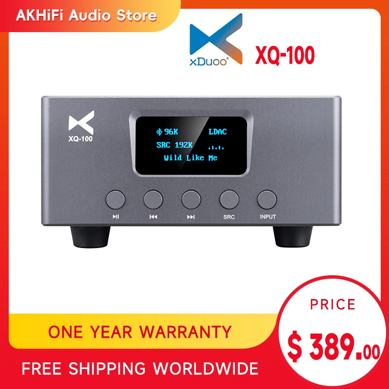 Новый XDUOO XQ-100 XQ100 Bluetooth 5,0 аудио приемник конвертер Выход двойной ES9038Q2M CSR8675 BT чип полный BT формат поддержка