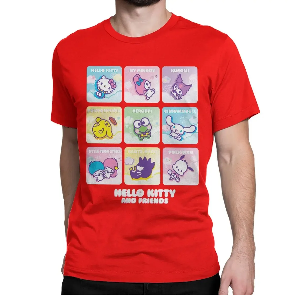 Футболка с надписью Hello Kitty And Friends 100% хлопок