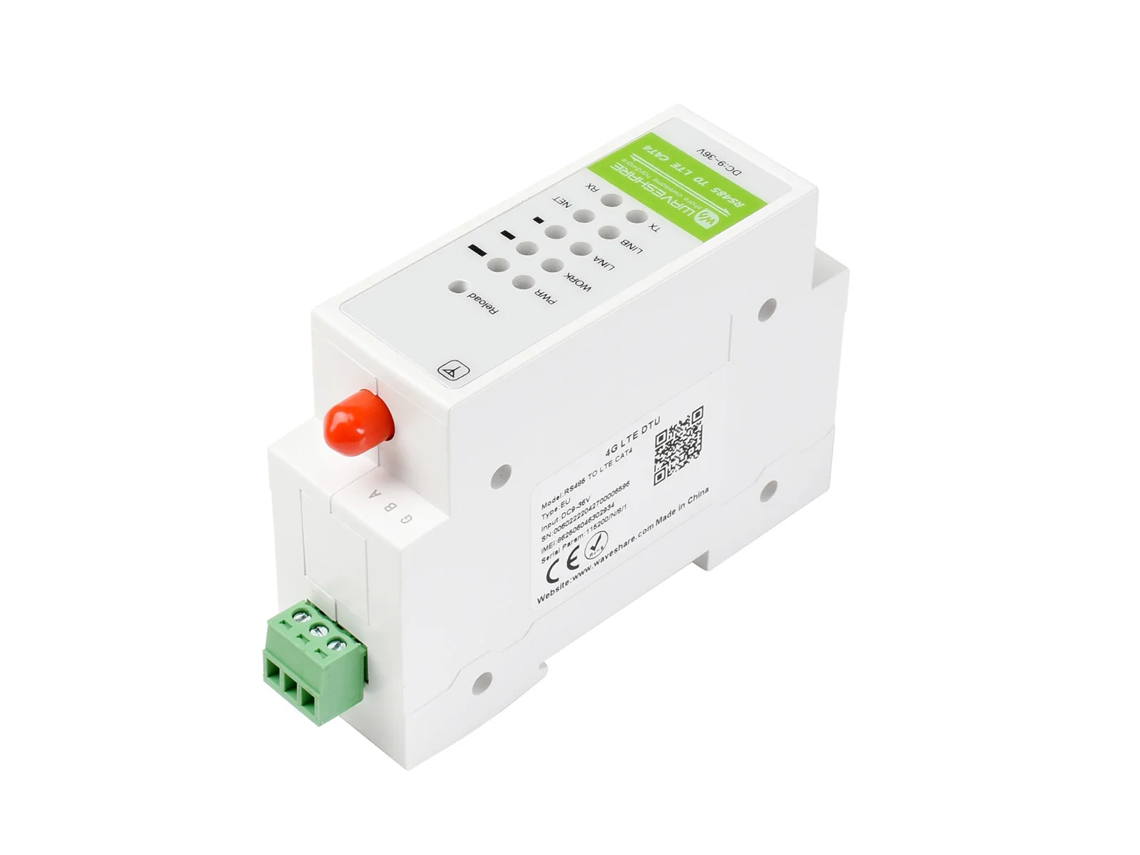 Industrial 4g Dtu Rs485 para Lte Cat4 Din Ferroviário-montagem para Emea Coreia Tailândia Índia Sudeste Asiático
