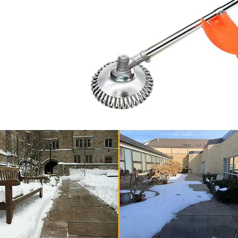 

Garden Steel Wire Grass Trimmer Head Rounded Edge Weed Trimmer Eater Head Removal Grass Weed Brush Tray Plate for Lawn Mower