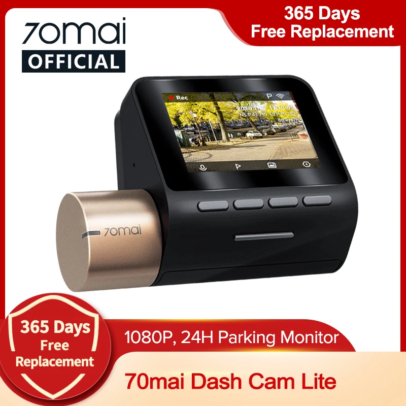  70mai Dash Cam Lite 2 ''ЖК- Экран 1080P  70mai Lite беспроводной HD Автомобильный видеорегистратор Регистраторы 24 часа в сутки для парковочной системы 70ma…