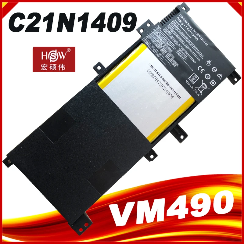 

C21N1409 Laptop Battery For ASUS VivoBook VM490 VM490L V455L Series 7.5V 37Wh